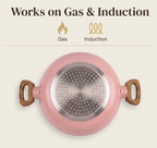 Stellyfire Forged Ceramic Kadhai (Pink)