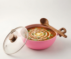 Stellyfire Forged Ceramic Kadhai (Pink)
