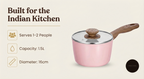Stellyfire Forged Ceramic Saucepan (Pink)