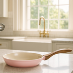 Pink Forged Ceramic Frypan