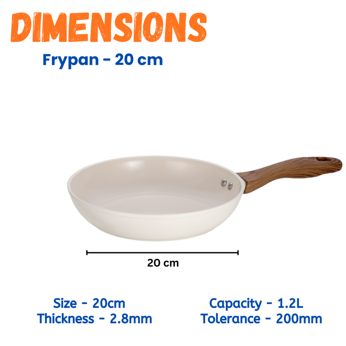 Stellyfire Forged Ceramic Frypan (White)