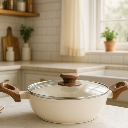 Stellyfire Forged Ceramic Kadhai (White)