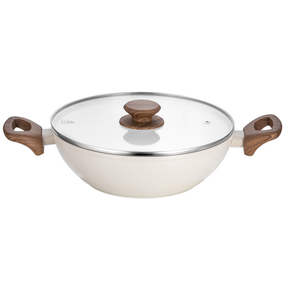 Stellyfire Forged Ceramic Kadhai (White)