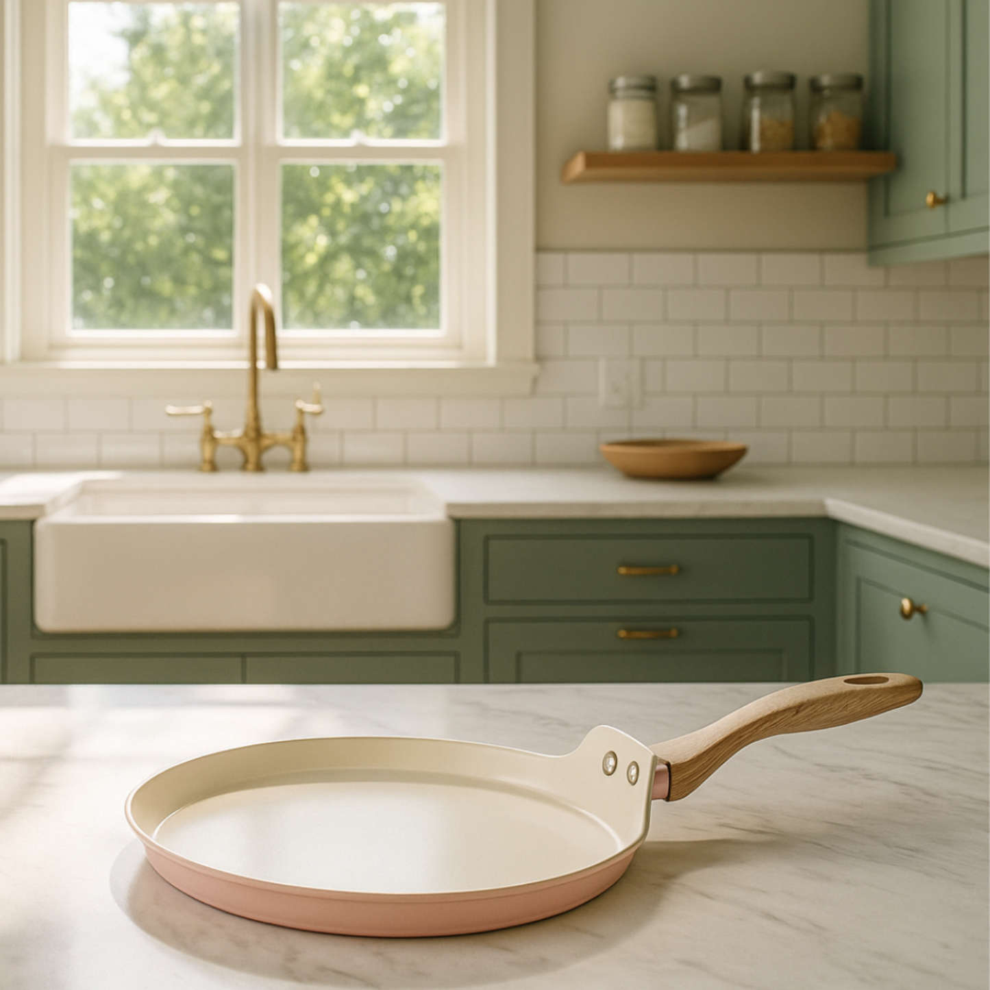 Stellyfire Forged Ceramic Dosa Tawa (Pink)