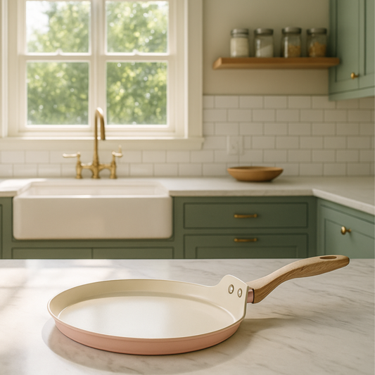 Stellyfire Forged Ceramic Dosa Tawa (Pink)